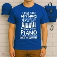 Piano Player Pianist Music Keyboard Gift T-Shirt thumb 6