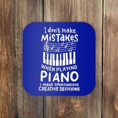 Piano Player Pianist Music Keyboard Gift Coaster