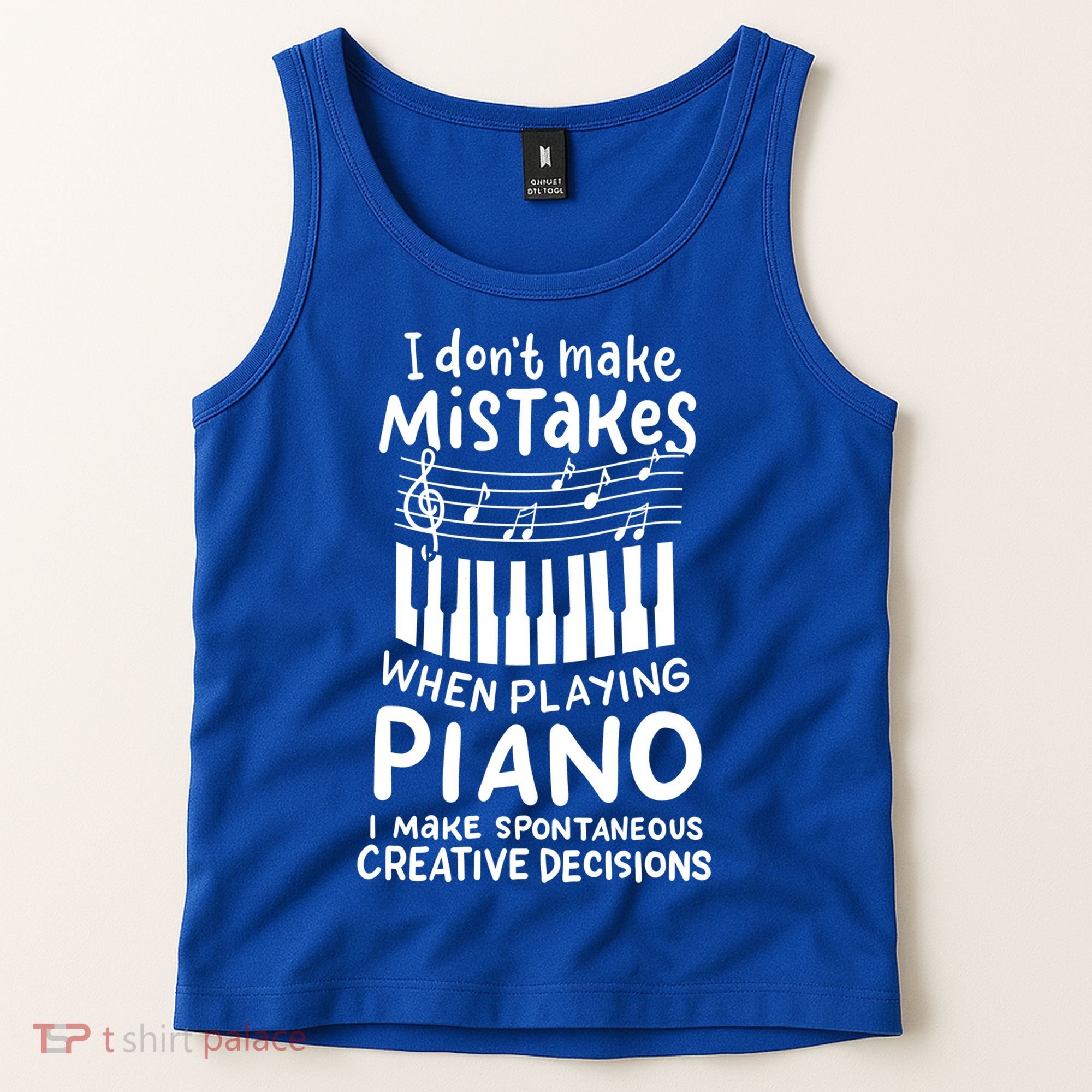 Piano Player Pianist Music Keyboard Gift Tank Top