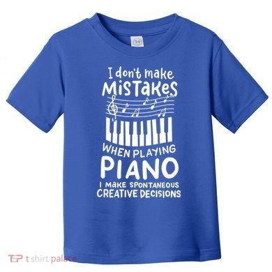 Piano Player Pianist Music Keyboard Gift Toddler T-Shirt