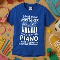Piano Player Pianist Music Keyboard Gift Kids T-Shirt thumb 3