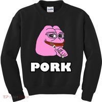 Pork Pepe Pond0x Pondx Pondcoin Pndc Crypto Pauly0x Pond Kids Sweatshirt thumb 0