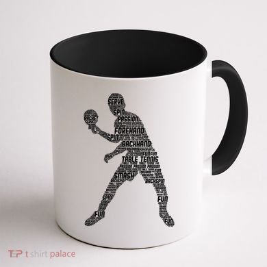 Ping Pong Player Table Tennis Cute Gift Coffee Mug back