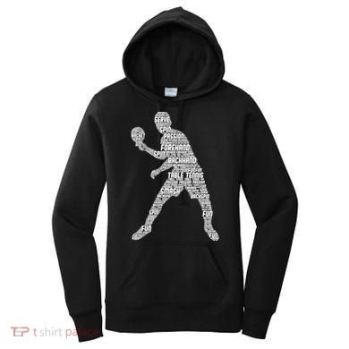 Ping Pong Player Table Tennis Cute Gift Women's Hoodie