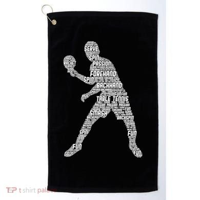 Ping Pong Player Table Tennis Cute Gift Golf Towel