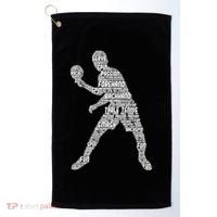 Ping Pong Player Table Tennis Cute Gift Golf Towel thumb 0