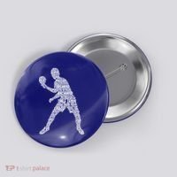Ping Pong Player Table Tennis Cute Gift Button thumb 0