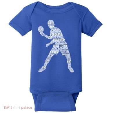 Ping Pong Player Table Tennis Cute Gift Baby Bodysuit