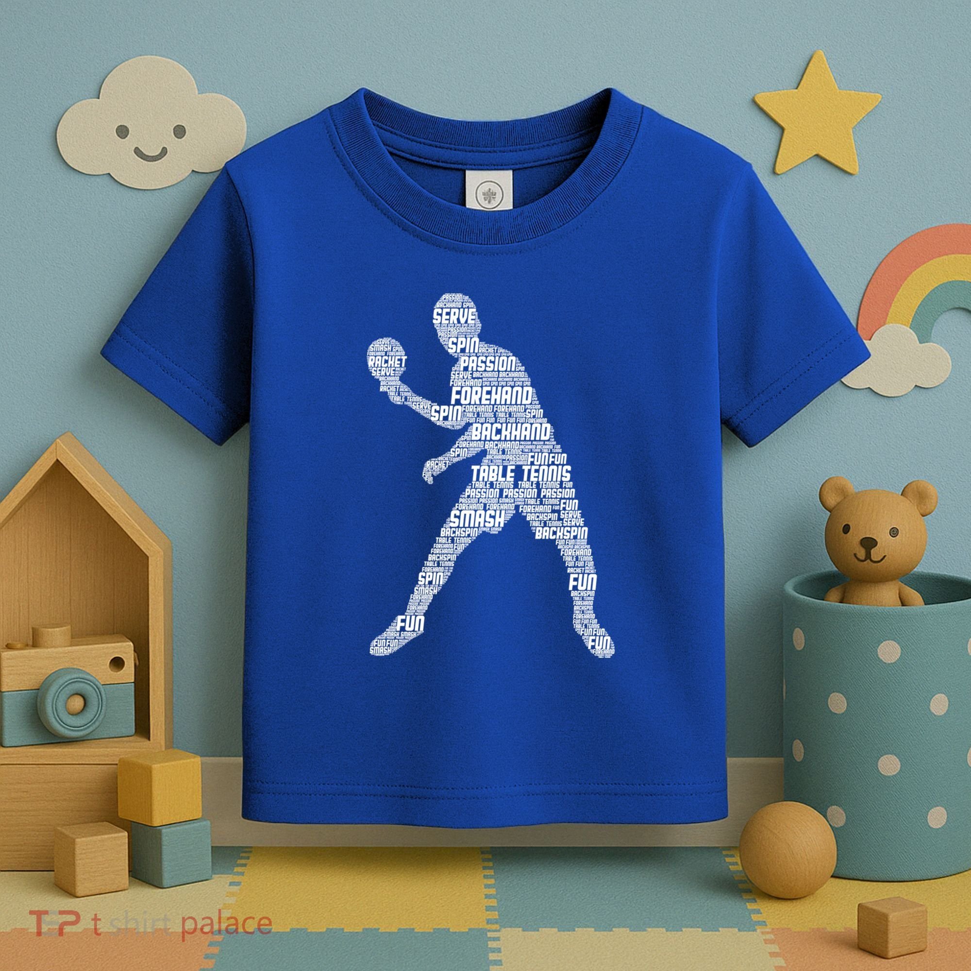 Ping Pong Player Table Tennis Cute Gift Toddler T-Shirt