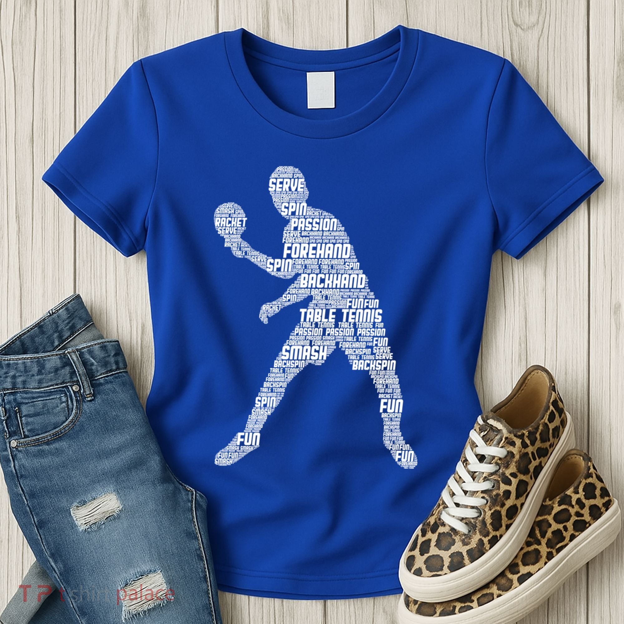 Ping Pong Player Table Tennis Cute Gift Women's T-Shirt