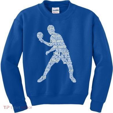 Ping Pong Player Table Tennis Cute Gift Kids Sweatshirt