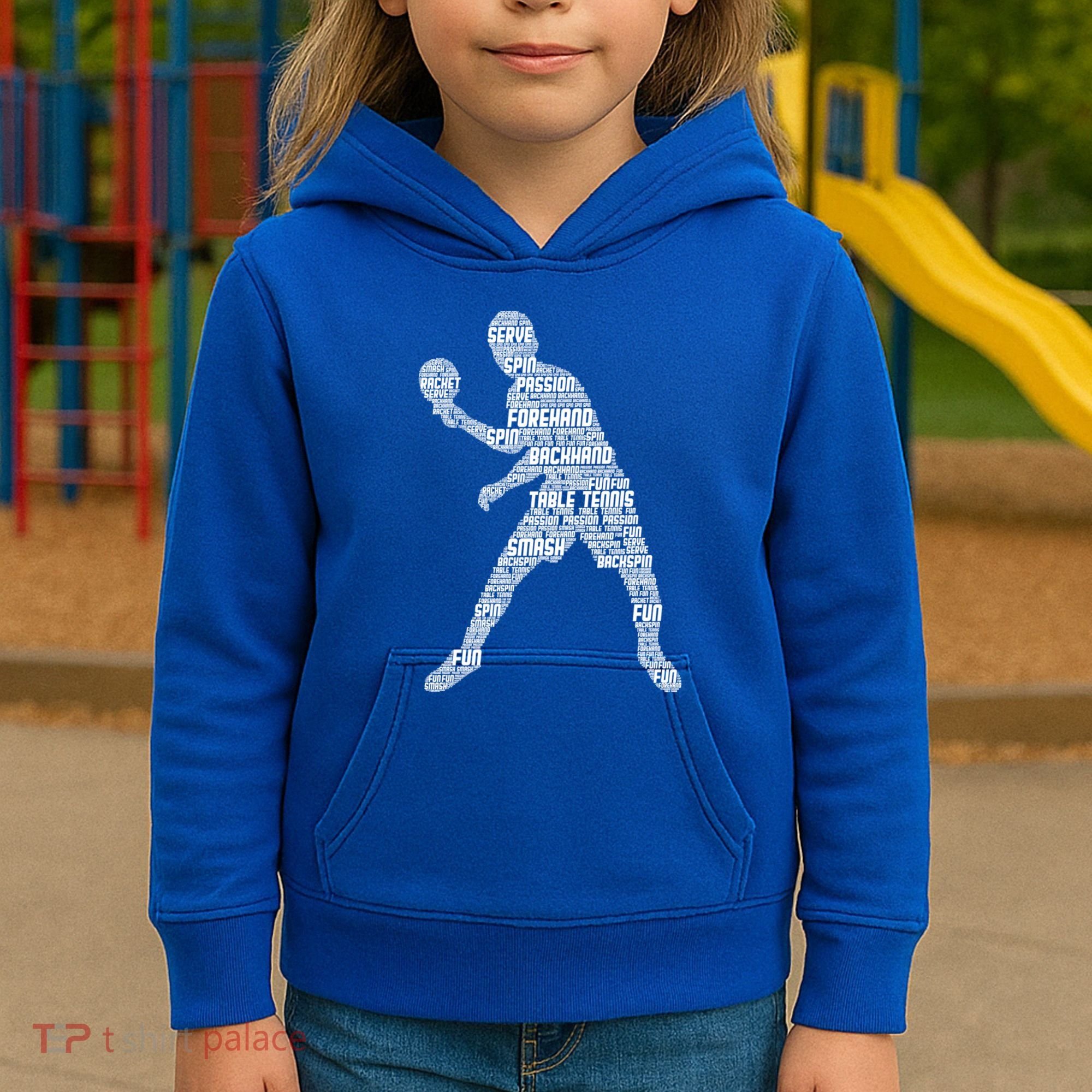 Ping Pong Player Table Tennis Cute Gift Kids Hoodie