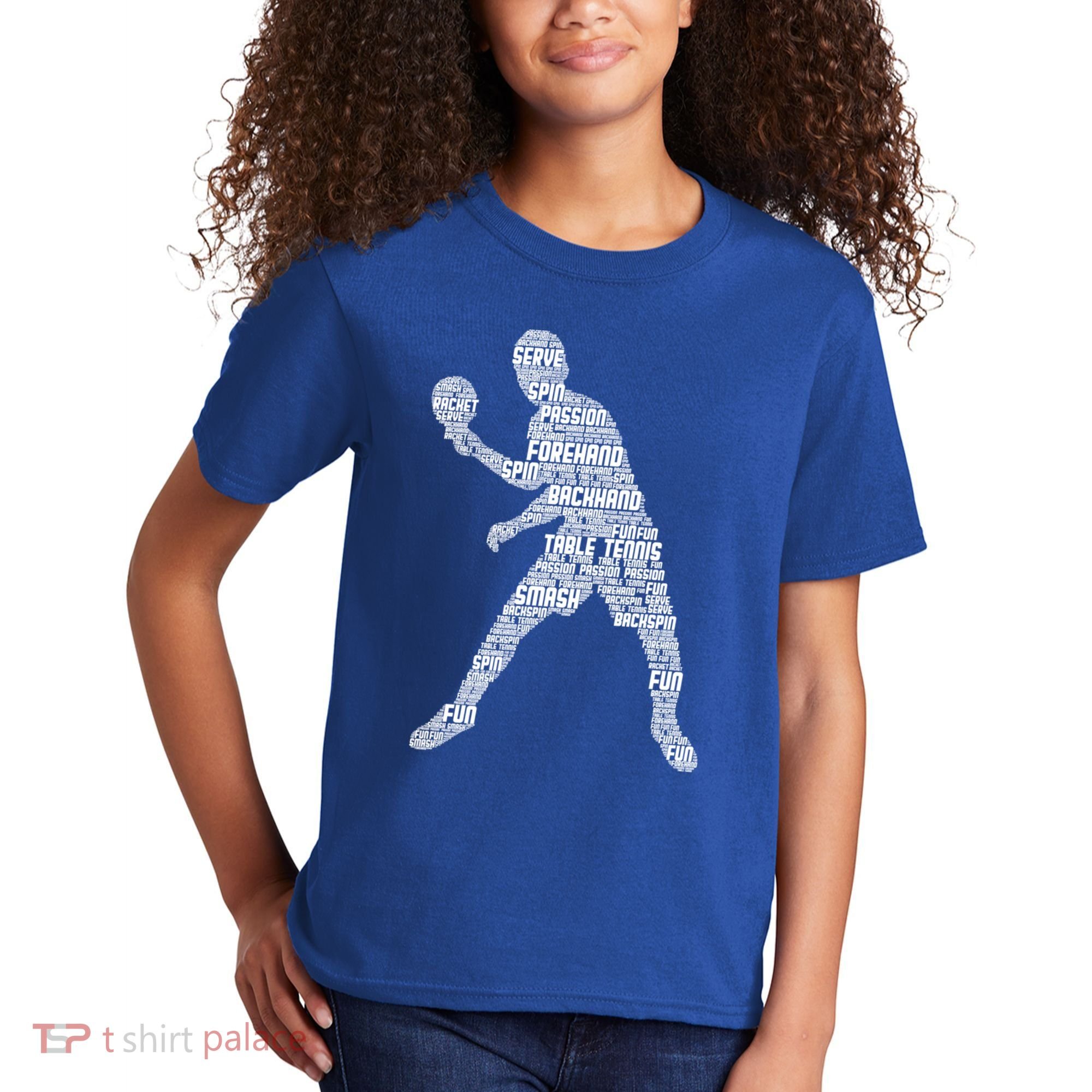 Ping Pong Player Table Tennis Cute Gift Kids T-Shirt