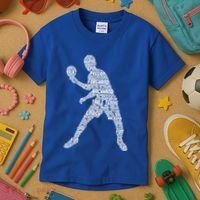 Ping Pong Player Table Tennis Cute Gift Kids T-Shirt thumb 3