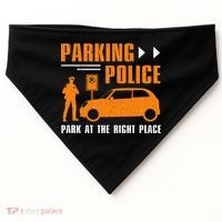 Parking Police Park At The Right Place USA-Made Doggie Bandana thumb 0