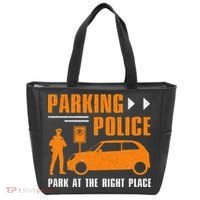 Parking Police Park At The Right Place Tote Bag thumb 0