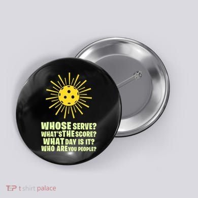 PickleBall Player Funny sport  gif for fan Button