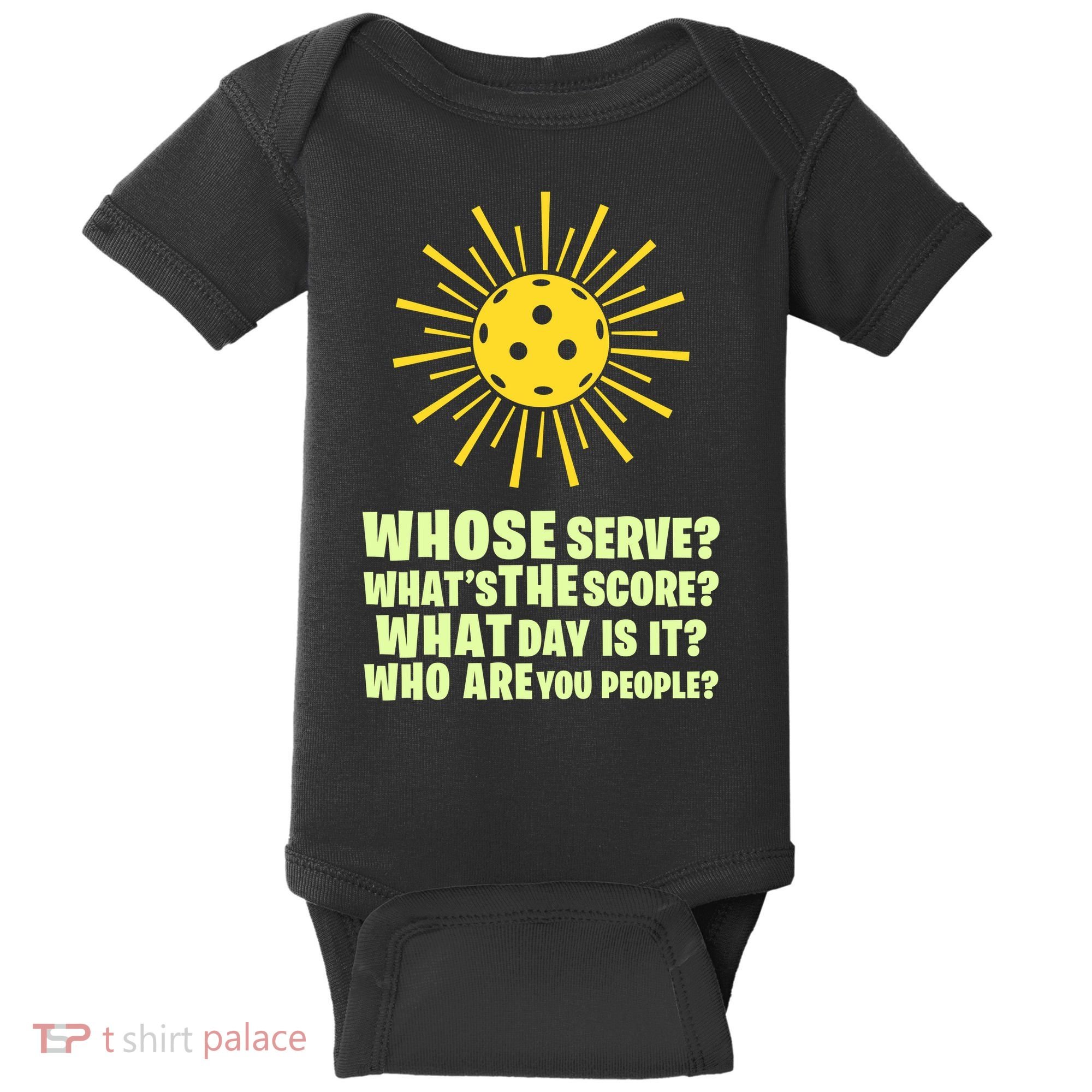 PickleBall Player Funny sport  gif for fan Baby Bodysuit