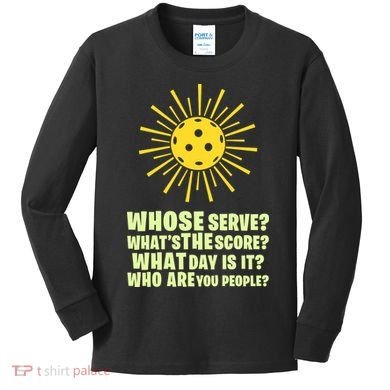 PickleBall Player Funny sport  gif for fan Kids Long Sleeve Shirt