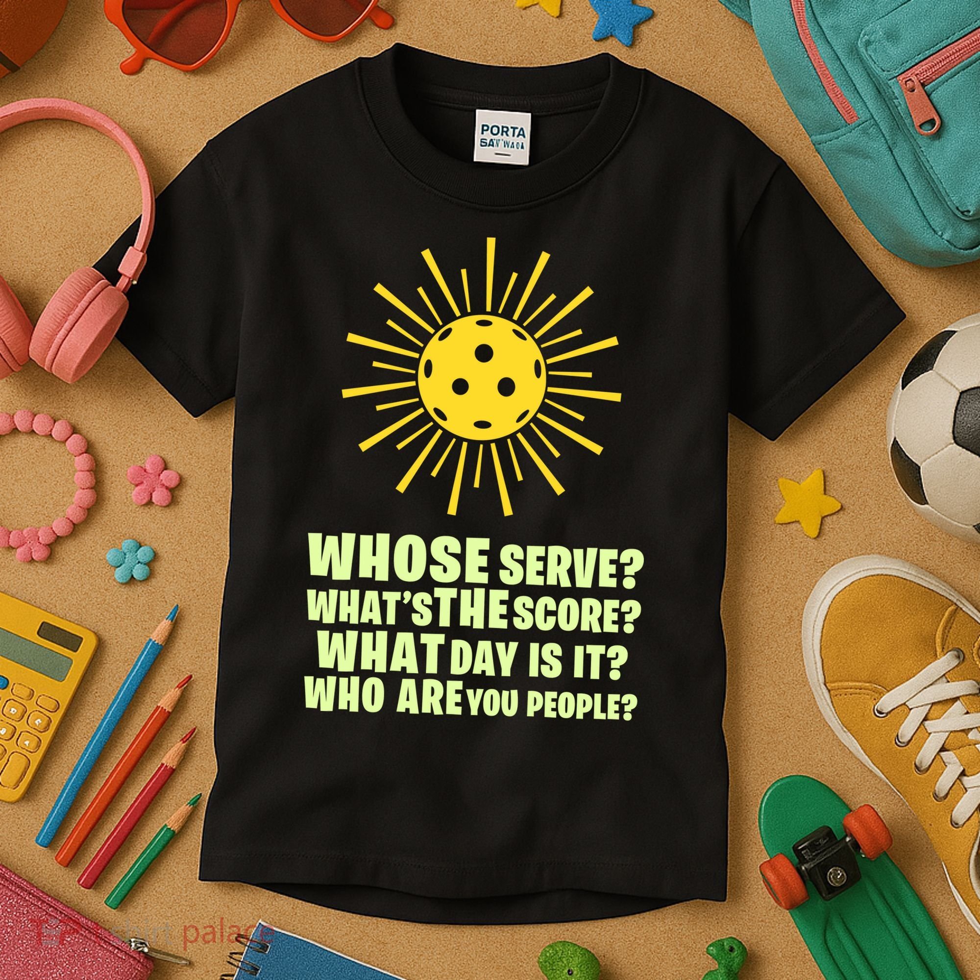 PickleBall Player Funny sport  gif for fan Kids T-Shirt