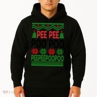 Pee Poo Poo Ugly Christmas Hoodie thumb 2
