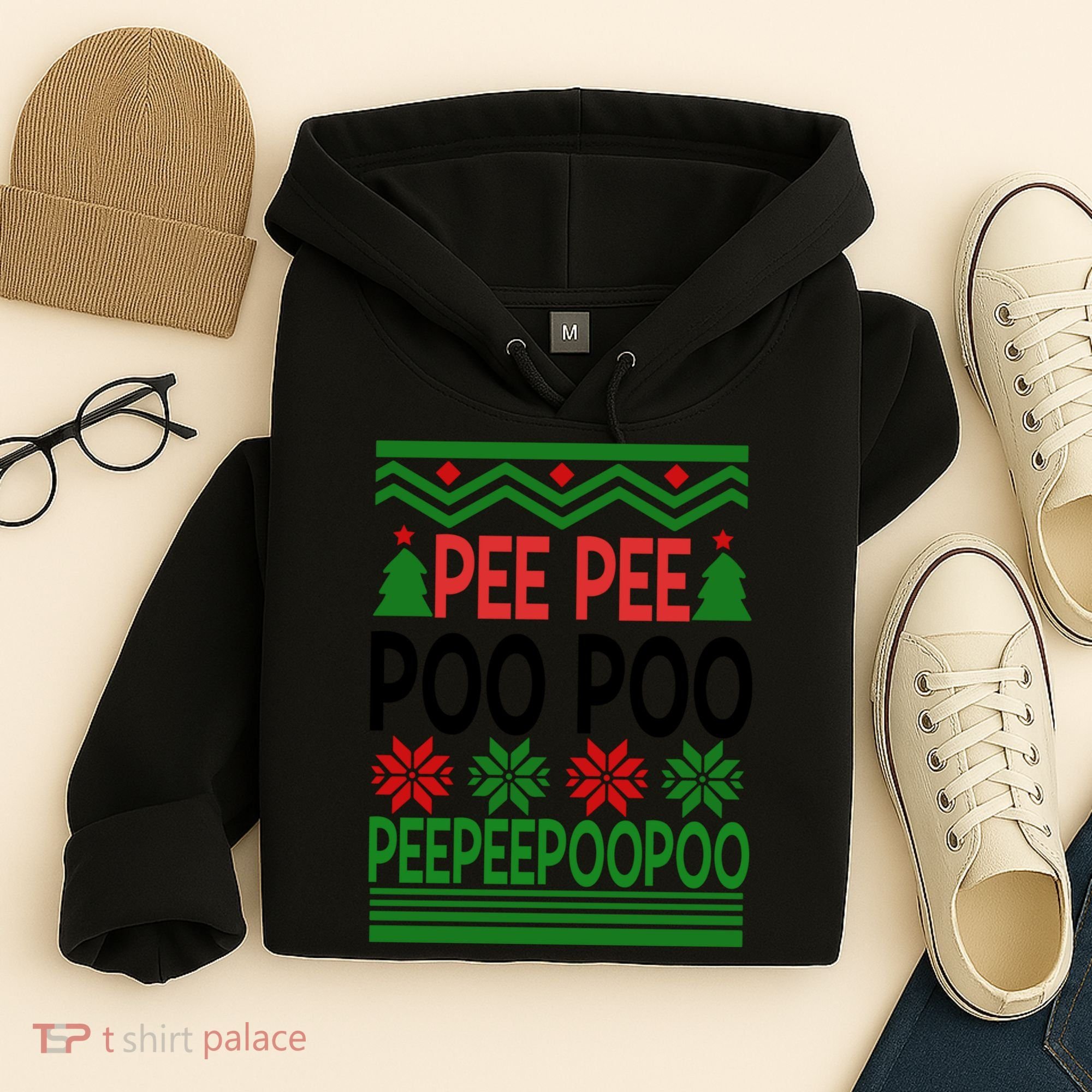 Pee Poo Poo Ugly Christmas Hoodie
