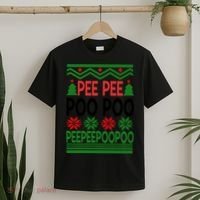 Pee Poo Poo Ugly Christmas T-Shirt thumb 2