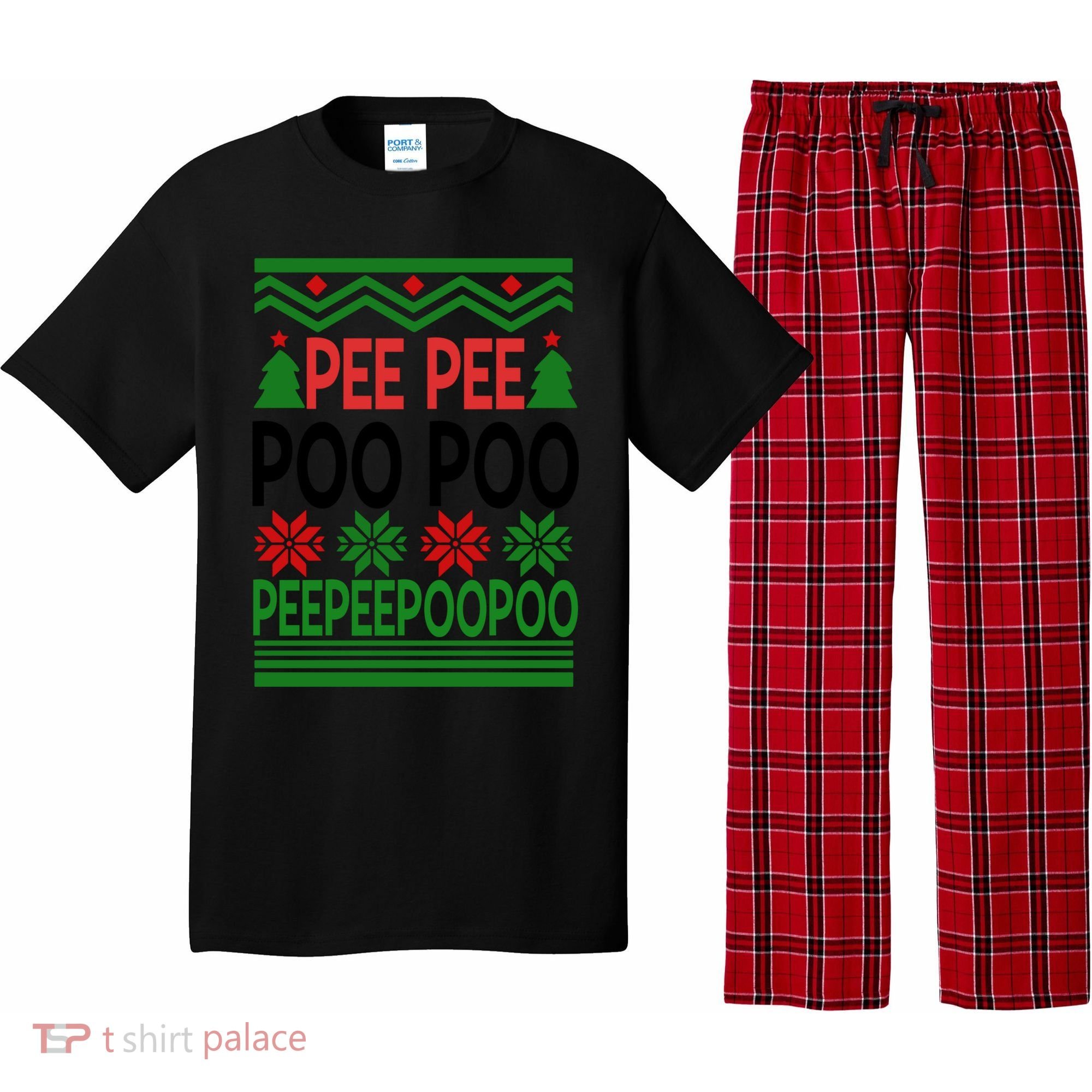 Pee Poo Poo Ugly Christmas Pajama Set