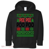 Pee Poo Poo Ugly Christmas Toddler Hoodie thumb 0
