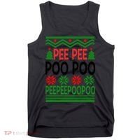 Pee Poo Poo Ugly Christmas Tank Top thumb 0