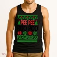 Pee Poo Poo Ugly Christmas Tank Top thumb 3