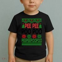 Pee Poo Poo Ugly Christmas Toddler T-Shirt thumb 2