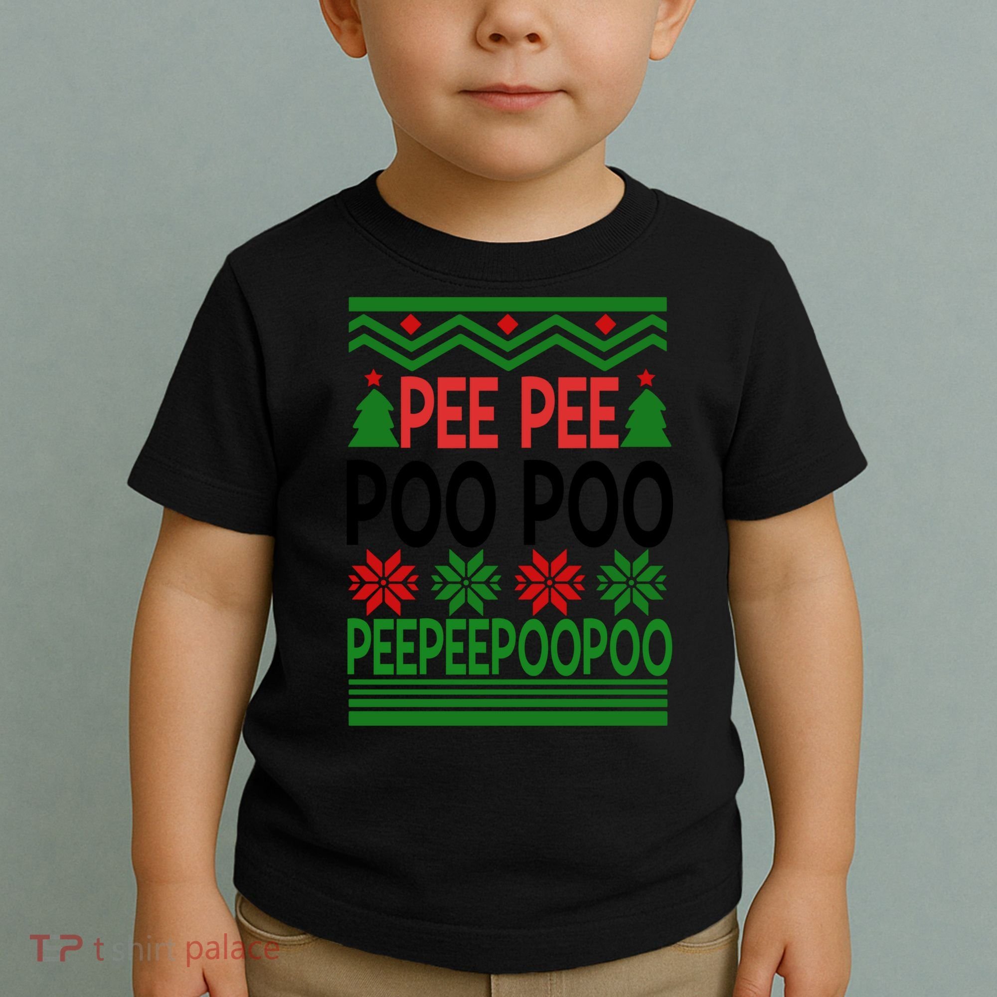 Pee Poo Poo Ugly Christmas Toddler T-Shirt