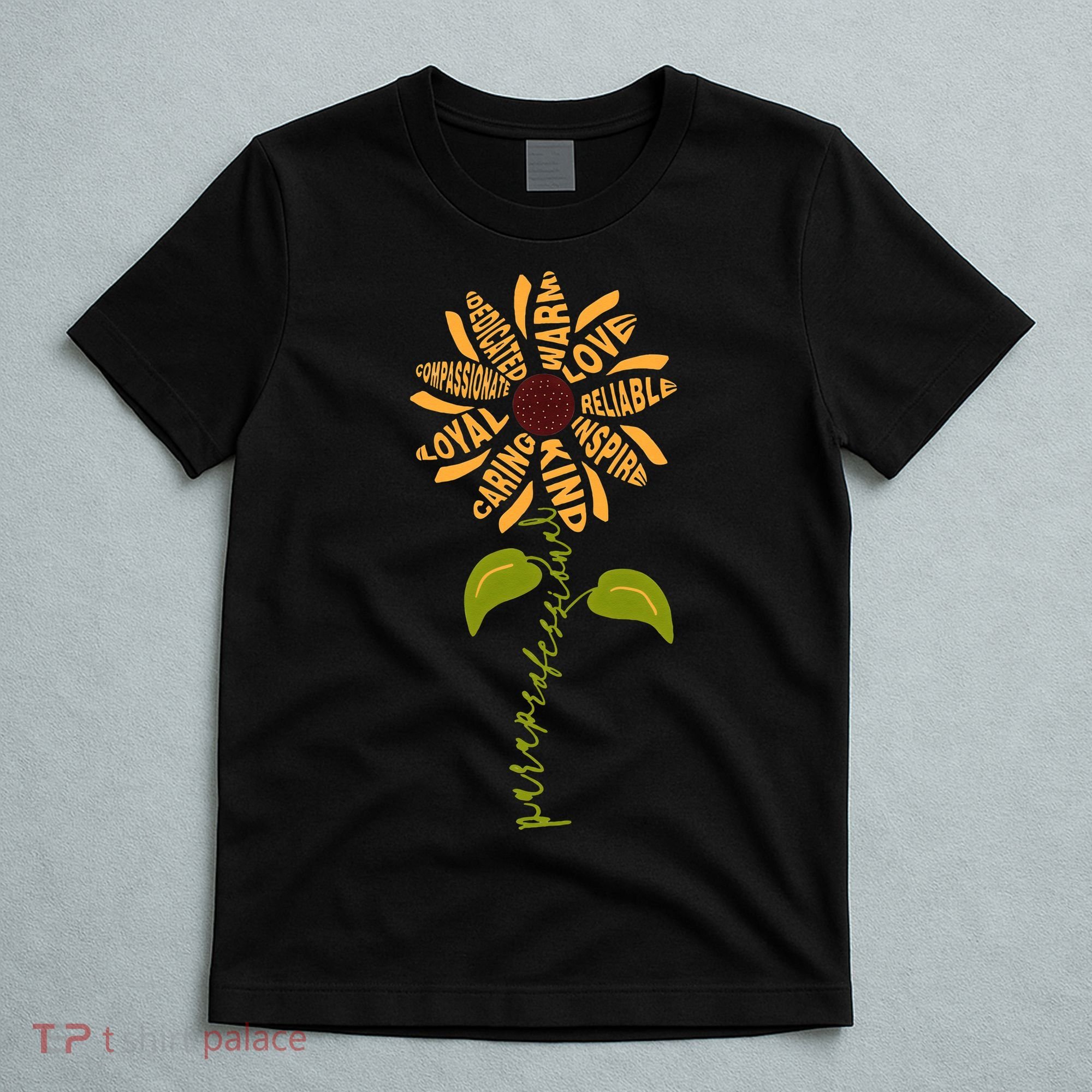 Para professional Paraeducator Teacher Sunflower T-Shirt