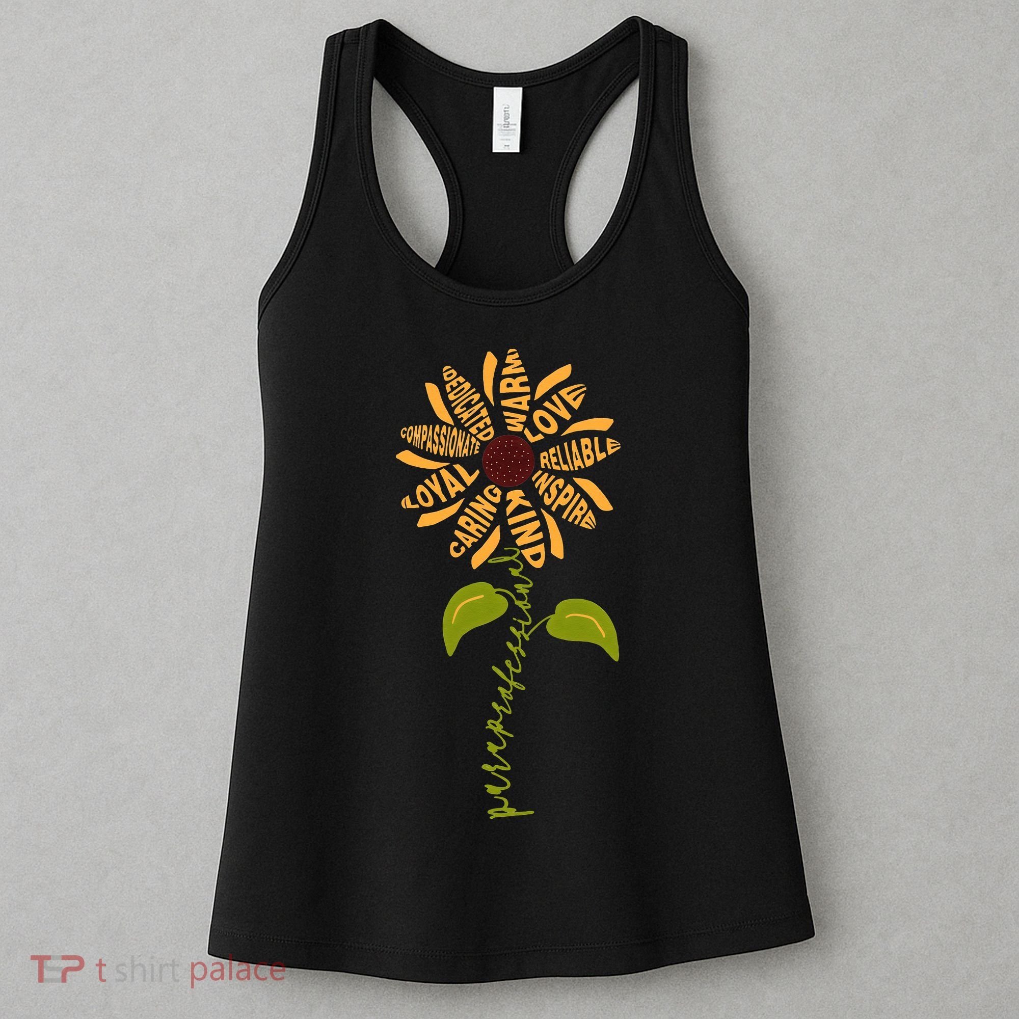 Para professional Paraeducator Teacher Sunflower Women's Tank Top