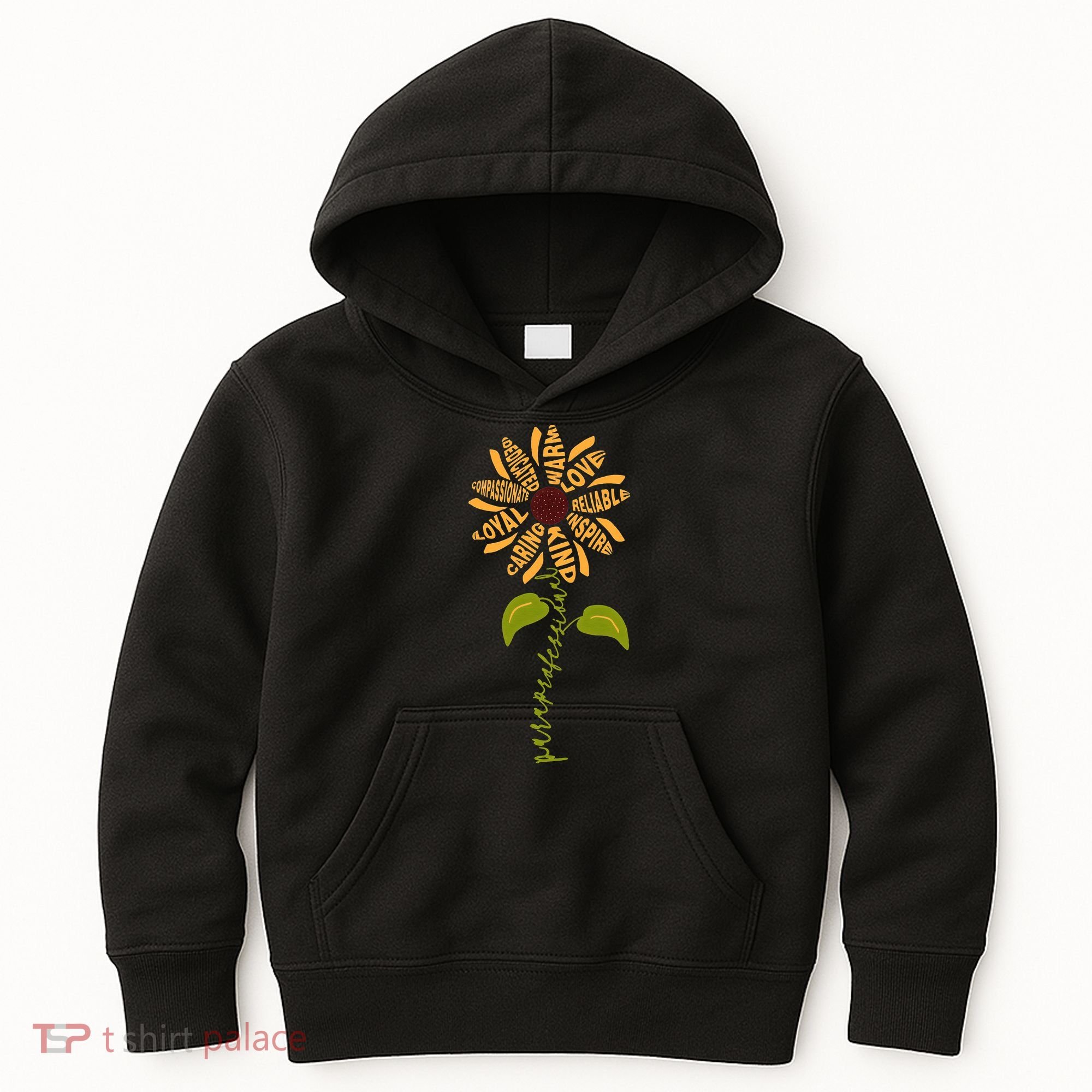 Para professional Paraeducator Teacher Sunflower Kids Hoodie