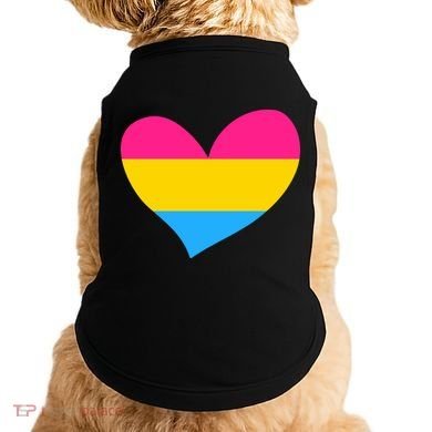 Pansexual Pan Pride Flag Heart LGBT Doggie Tank