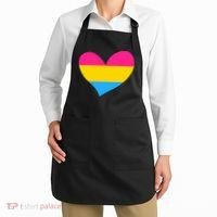 Pansexual Pan Pride Flag Heart LGBT Apron thumb 2