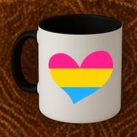 Pansexual Pan Pride Flag Heart LGBT Coffee Mug thumb 2