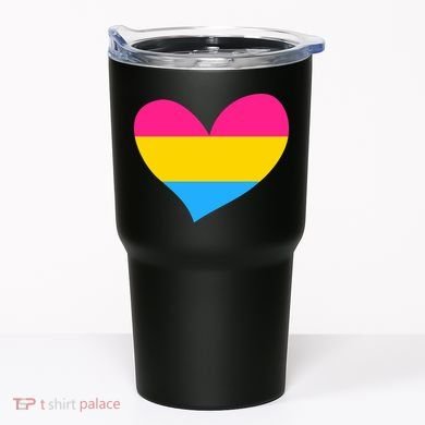 Pansexual Pan Pride Flag Heart LGBT Tumbler