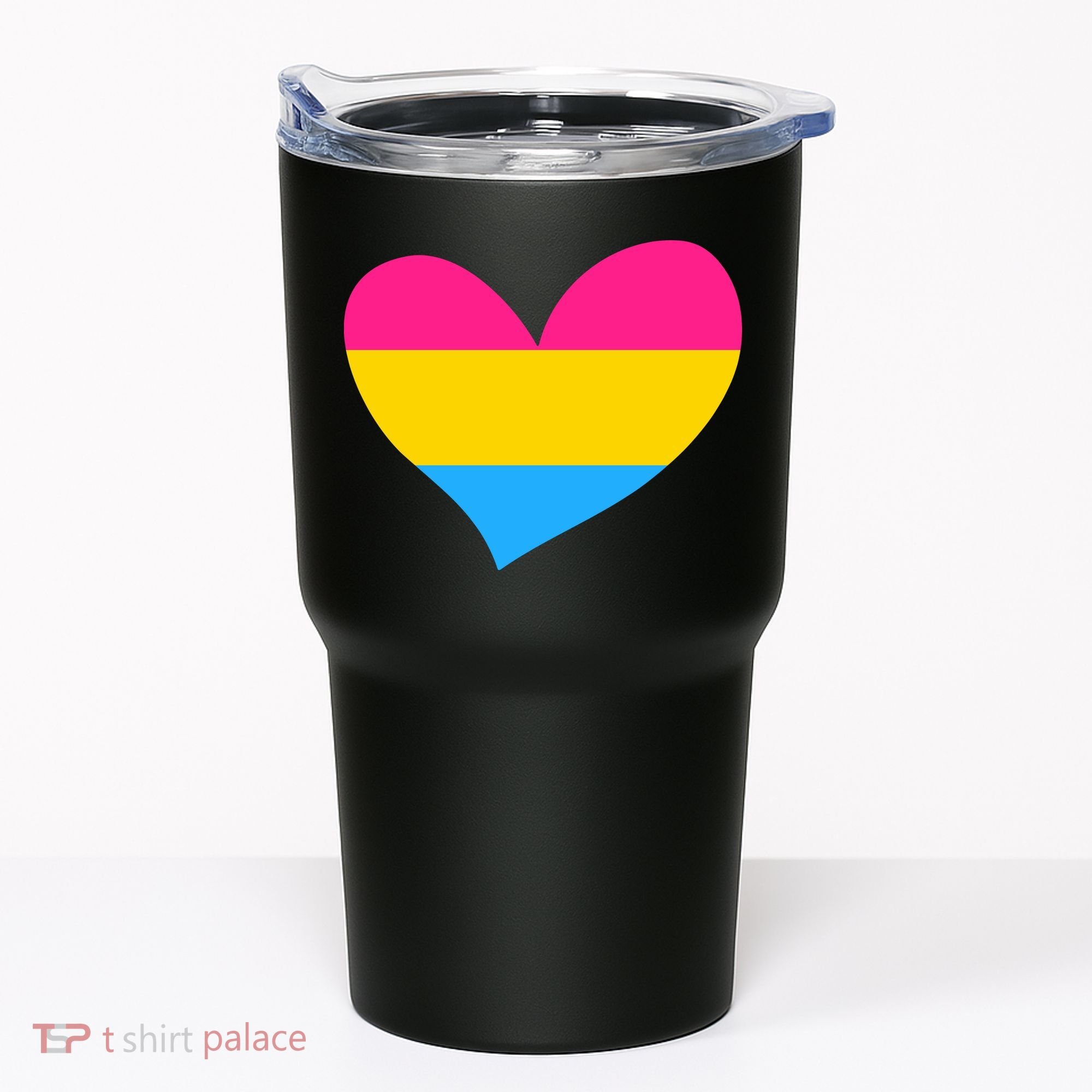 Pansexual Pan Pride Flag Heart LGBT Tumbler