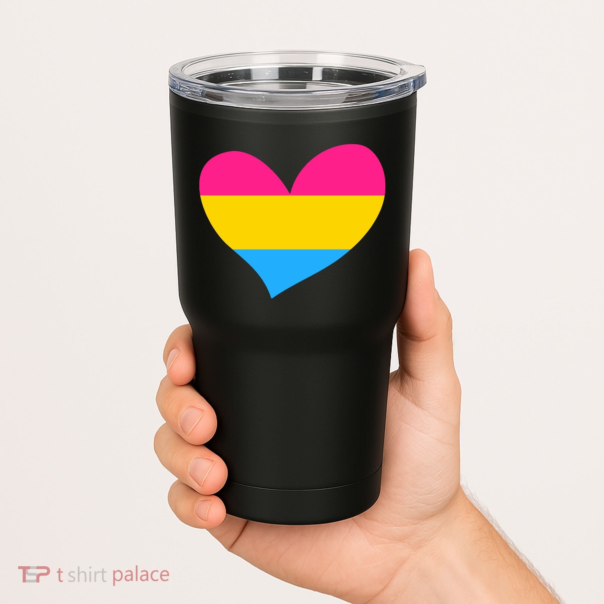 Pansexual Pan Pride Flag Heart LGBT Tumbler