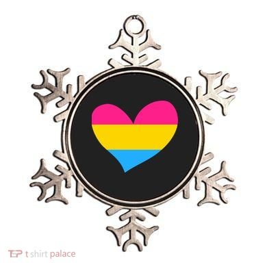 Pansexual Pan Pride Flag Heart LGBT Ornament