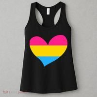 Pansexual Pan Pride Flag Heart LGBT Women's Tank Top thumb 3