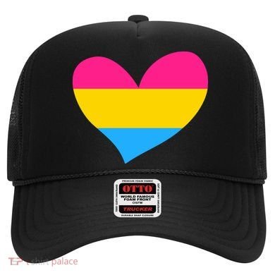 Pansexual Pan Pride Flag Heart LGBT Hat