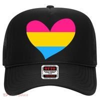 Pansexual Pan Pride Flag Heart LGBT Hat thumb 0