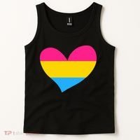 Pansexual Pan Pride Flag Heart LGBT Tank Top thumb 2