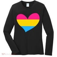 Pansexual Pan Pride Flag Heart LGBT Women's Long Sleeve Shirt thumb 0