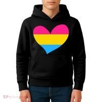 Pansexual Pan Pride Flag Heart LGBT Kids Hoodie thumb 4
