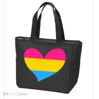 Pansexual Pan Pride Flag Heart LGBT Tote Bag thumb 3
